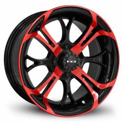 HD Wheels - HD Wheels Spinout 14x7 4x4.0 -10mm Gloss Blue/Black SO147042-10BK-BL - Image 1