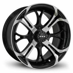 HD Wheels - HD Wheels Spinout 14x7 4x4.0 -10mm Gloss Red/Black SO147042-10BK-R - Image 1