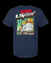 Holley - Holley 10489-XLHOL 2024 LS All BurnoutT-Shirt XL Navy Blue - Image 2