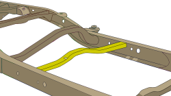 Rust Buster Frameworks - Rust Buster RB8627 Carrier Bearing Crossmember for 00-06 Toyota Tundra - Image 2
