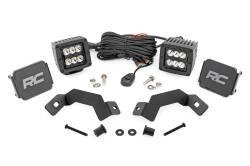 Rough Country Suspension Systems - Rough Country A-Pillar 2" LED Ditch Light Kit-Spot for Land Cruiser 72112 - Image 1
