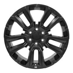 OE Wheels LLC - OE Wheels CV68-22090-6550-28B1 22" Replica CV68 Suburban 1500 22x9 Satin Black - Image 2