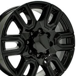 OE Wheels LLC - OE Wheels 20" Replica CV96A GMC Sierra 2500/3500 20x8.5 Gloss Black - Image 1