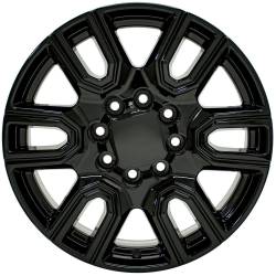 OE Wheels LLC - OE Wheels 20" Replica CV96A GMC Sierra 2500/3500 20x8.5 Gloss Black - Image 2