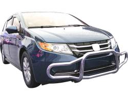 Black Horse Off Road - Black Horse 15HOODSS Stainless Front Bumper Guard for 05-16 Honda Odyssey - Image 2