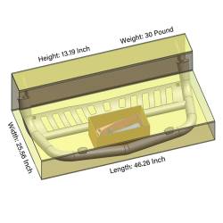 Black Horse Off Road - Black Horse CBT-B201SP Bull Bar-T Black for 97-03 Dodge Durango/Dakota - Image 2