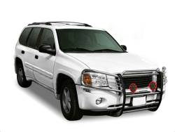 Black Horse Off Road - Black Horse 17GD26MSS-PLR SS Grille Guard w/LED for 02-09 GMC Envoy - Image 2