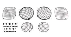 Kentrol - Kentrol 50465 Black Wire Mesh Guard Set 6pc for 76-86 Jeep CJ - Image 2
