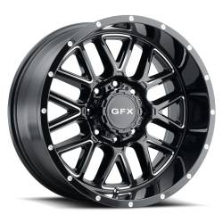 Voxx - Voxx D-123769 TM5 17x8.5 6-139.7 CB106.2 et0 Gloss Black Milled 2500lbs Load Rat - Image 1