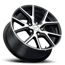 Voxx - Voxx D-66149 Lumi 17x8 5-115 et20 CB71.6 Gloss Black Machined Face - Image 2
