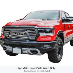 APS - APS Stainless Billet Grille-Polish for 19-24 Ram 1500 Rebel GR04FEB03S - Image 1