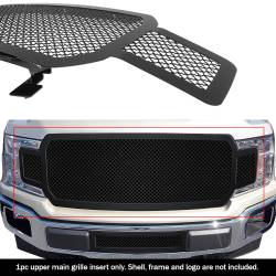 APS - APS Wire Mesh Grille Black 18-20 Ford F150 GR06GFD00K - Image 1