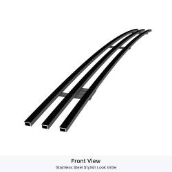 APS - APS Stainless Billet Bumper Grille Black for 15-18 Ram 1500 Rebel GR04FEB56J - Image 2