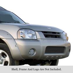 APS - APS Stainless Billet Bumper Grille Black for 01-04 Nissan Frontier GR14HED20J - Image 1