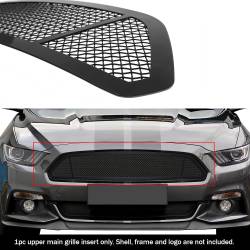 APS - APS Wire Mesh Grille Black 15-17 Ford Mustang GT GR06GFD04H - Image 1