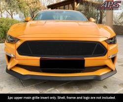 APS - APS Wire Mesh Grille Black 18-22 Ford Mustang GT GR06GFD08H - Image 1
