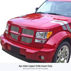 APS - APS Stainless Billet Grille-Polish for 07-11 Dodge Nitro GR04FFD73S - Image 1