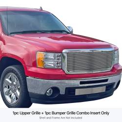 APS - APS Stainless Billet Grille-Polish 07-13 GMC Sierra 1500 GR07FAA81S - Image 1