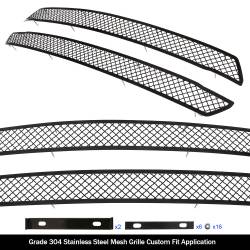 APS - APS Wire Mesh Grille Black 18-20 Ford F150 XL GR06GFD42K - Image 2