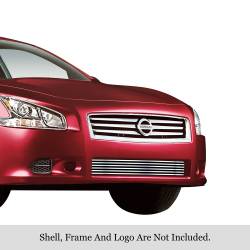 APS - APS Stainless Billet Bumper Grille-Polish for 09-14 Nissan Maxima GR14FEB25S - Image 1