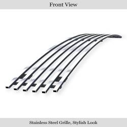 APS - APS Stainless Billet Bumper Grille-Polish for 09-14 Nissan Maxima GR14FEB25S - Image 2