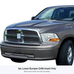 APS - APS Stainless Billet Bumper Grille-Polish for 09-12 Ram 1500 GR04FFG25S - Image 1