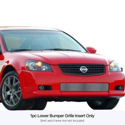 APS - APS Stainless Billet Bumper Grille-Polish for 05-06 Altima SER GR14FEB68S - Image 1