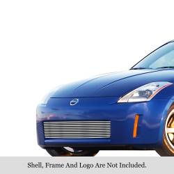 APS - APS Stainless Billet Bumper Grille-Polish for 06-07 Nissan 350Z GR14FED14S - Image 1