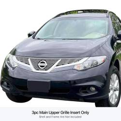 APS - APS Stainless Billet Grille-Polish for 11-14 Nissan Murano GR14FEE65S - Image 1