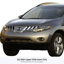 APS - APS Stainless Billet Grille-Polish for 09-10 Nissan Murano GR14FEE66S - Image 1