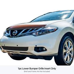 APS - APS Stainless Billet Bumper Grille Black for 11-14 Nissan Murano GR14FEE67J - Image 1