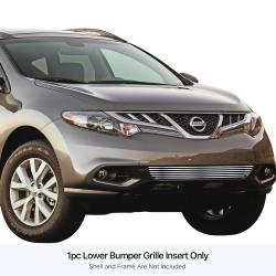 APS - APS Stainless Billet Bumper Grille-Polish for 11-14 Nissan Murano GR14FEE67S - Image 1