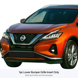 APS - APS Stainless Billet Bumper Grille Black for 19-24 Nissan Murano GR14FEE70J - Image 1