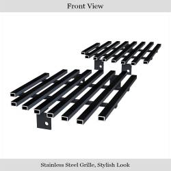 APS - APS Stainless Billet Bumper Grille Black Tahoe/Suburban/Avalanche GR03FFD67J - Image 2