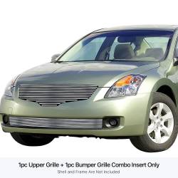 APS - APS Stainless Billet Grille-Polish for 07-09 Altima Sedan GR14HGG65S - Image 1