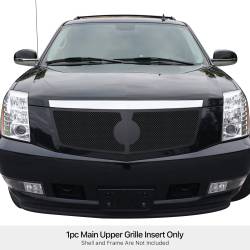 APS - APS Wire Mesh Grille Black 02-06 Cadillac Escalade/EXT GR01GEC66H - Image 1