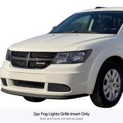 APS - APS Stainless Billet Fog Light Grilles Black GR04FFH78J - Image 1