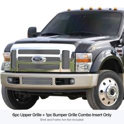 APS - APS Stainless Billet Grille-Polish 08-10 Ford Super Duty GR06FGH03S - Image 1