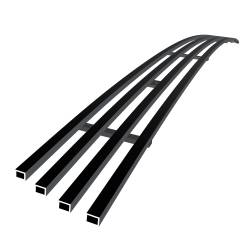 APS - APS Stainless Billet Bumper Grille Black for 09-12 Ram 1500 GR04FFH83J - Image 2