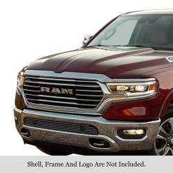 APS - APS Stainless Billet Bumper Grille Black for 19-24 Ram 1500 GR04FEJ21J - Image 1