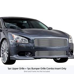 APS - APS Stainless Billet Grille-Polish for 09-14 Nissan Maxima GR14HGG74S - Image 1