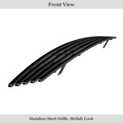 APS - APS Stainless Billet Grille Black 00-04 Ford Focus GR06HEG61J - Image 2