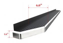 APS - APS H-Series Running Boards-Polish 04-08 Ford F150 Regular IB06RJD2Y - Image 4