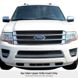 APS - APS Wire Mesh Grille Black 15-17 Ford Expedition GR06GEB97H - Image 1