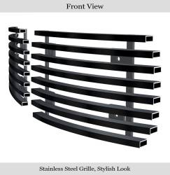 APS - APS Stainless Billet Fog Light Grilles Black Silverado 1500/HD GR03FFJ24J - Image 2
