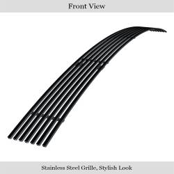 APS - APS Stainless Billet Bumper Grille Black for 07-09 Altima Sedan GR14FFD77J - Image 2