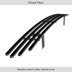 APS - APS Stainless Billet Bumper Grille Black for 11-14 Chrysler 300/300C GR18FFC01J - Image 2