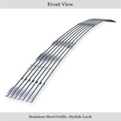 APS - APS Stainless Billet Bumper Grille-Polish for 07-09 Altima Sedan GR14FFD77S - Image 2