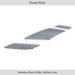 APS - APS Stainless Billet Grille-Polish for 08-15 Nissan Titan GR14FFE20S - Image 2