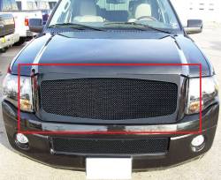 APS - APS Wire Mesh Grille Black 07-14 Ford Expedition GR06GEC49H - Image 1